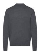 Merino Mini Mock Neck Sweater Grey Calvin Klein
