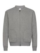 Wool-Blend Bomber Sweatshirt Grey Mango