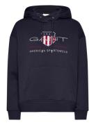 Rel Archive Shield Hoodie Navy GANT