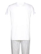 Stripe Pj Pants And T-Shirt Gb White GANT