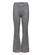 Trousers Flare Lurex Rib Grey Lindex