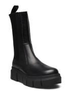 Armor Black Leather Ankle Boot Black ALOHAS