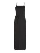Recycled Cdc Midi Slip Dress Black Calvin Klein