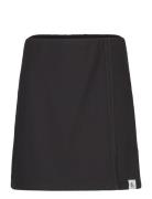Tab Split Rib Midi Skirt Black Calvin Klein Jeans