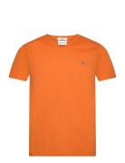 Slim Shield V-Neck T-Shirt Orange GANT