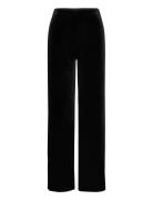 Velvet Wideleg Trousers Black Mango