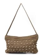 Crochet Bag With Shell Detail Beige Mango