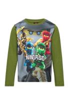 Lwtano 111 - T-Shirt L/S Green LEGO Kidswear