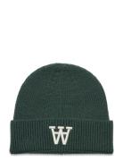 Vin Logo Beanie Green Double A By Wood Wood