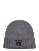 Vin Logo Beanie Grey Double A By Wood Wood