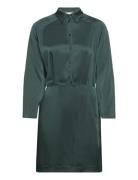 Mini Length Wrap Dress Green IVY OAK