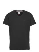 Tjm Original Jersey V Neck Tee Black Tommy Jeans