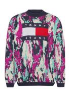 Tjm Tommy Flag Camo Sweater Patterned Tommy Jeans