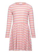 Tnfridan L_S Rib Dress Pink The New