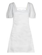 Peyton Puff Dress White Once Untold