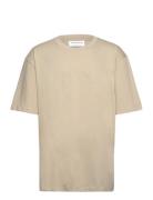 Over D Embroidery Tee S/S Beige Lindbergh