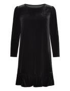 Emilie Velour Dress Black Ella&il