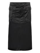 Long Cargo Skirt Black Filippa K
