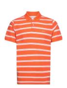 Stripe Ss Polo Orange GANT