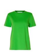 Slfmyessential Ss O-Neck Tee Noos Green Selected Femme