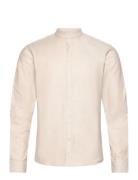 Yarn Dyed Oxford Superflex Shirt L/ Beige Lindbergh