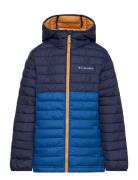 Powder Lite Boys Hooded Jacket Blue Columbia Sportswear