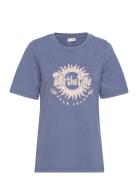 Pzvada Sun Tshirt Blue Pulz Jeans