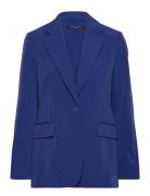 Echo Single Breasted Blazer Blue French Connection
