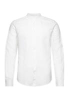 Onsarlo Slim Ls Mao Hrb Linen Shirt White ONLY & SONS