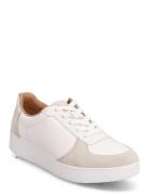 Rally Leather/Suede Panel Sneakers White FitFlop
