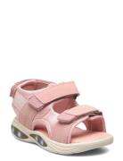 Sandal Velcro W. Lights Pink En Fant