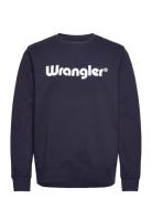 Logo Crew Sweat Navy Wrangler