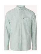 Casual Striped Oxford B.d Shirt Green Lexington Clothing