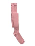 Cotton Rib Tights Pink Mp Denmark