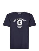 Reg Logo Ss T-Shirt Navy GANT