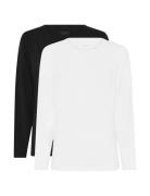 2-Pack Women Bamboo L/S T-Shirt Loose Fit White URBAN QUEST