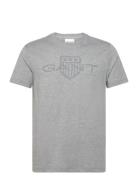 Logo Ss T-Shirt Grey GANT