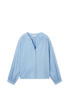 Embroidered Blouse Blue Tom Tailor