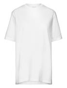 The-Shirt Os W Slit White Boob