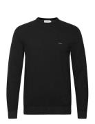 Cotton Silk Blend Cn Sweater Black Calvin Klein