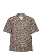 Camp Collar Shirt - Earth Flower Brown Garment Project