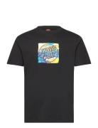 Water View Front T-Shirt Black Santa Cruz