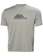 Hh Tech Graphic T-Shirt Grey Helly Hansen