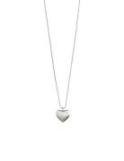 Sophia Recycled Heart Pendant Necklace Silver Pilgrim