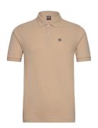 Mens Knitted Shirt Beige Colmar