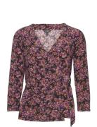 Floral Stretch Jersey Top Pink Lauren Ralph Lauren