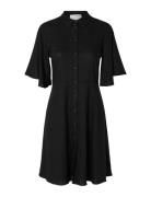Slfgulia 2/4 Short Shirt Dress Black Selected Femme