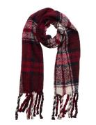 Tommy Check Scarf Red Tommy Hilfiger