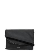 Ck Fold Shoulder Bag_Nubuck Black Calvin Klein