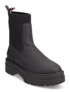 Feminine Rubberized Thermo Boot Black Tommy Hilfiger
